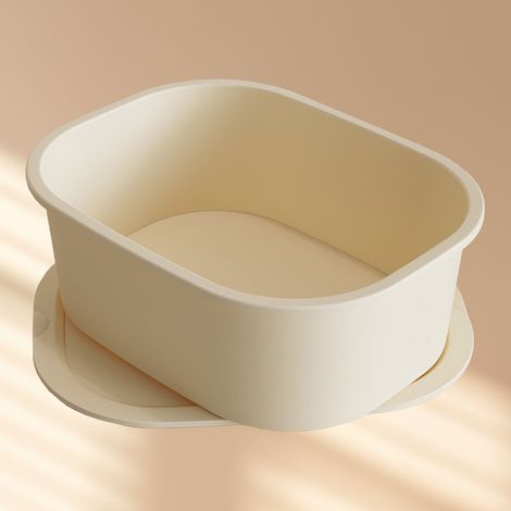 Boîte de rangement pour sous-vêtements grande capacité, bords hauts, robuste et durable, en PP, sans compartiments, idéale pour la chambre familiale ou la penderie. (1/5)