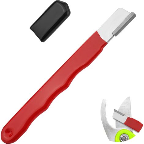 Aiguiseur de Lame de Poche, Affûteur d'Outils de Jardin en Acier Tungstène Affûteur d'Outils Polyvalent pour Sécateurs Hachettes Faucilles Ciseaux Cisailles à Clôture (1/5)