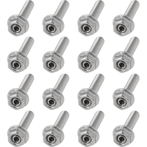 Kit de 16 écrous de Vis pour Tuyau D'échappement M8 X 1,25 X 40 Mm en Acier Inoxydable 304 Compatible avec Capri (1/5)