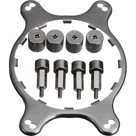 Support de Ventilateur Processeur Métal Remplacement Radiateur Plaque Arrière Compatible AM4 (1/4)
