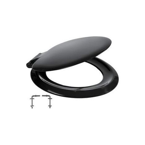 Close Toilet Seat & Cover Stainless Hinge – Black
