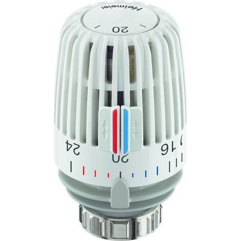IMI Heimeier Thermostat-Kopf K weiß, Standard, Skala mit Temperaturwerten