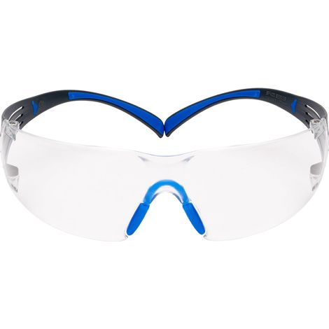 Schutzbrille SecureFit-SF400 EN 166-1FT Bügel graublau,Scheibe klar PC 3M (1/2)