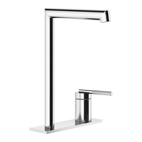 Gessi Ingranaggio mitigeur monocommande de lavabo, bec séparé sur