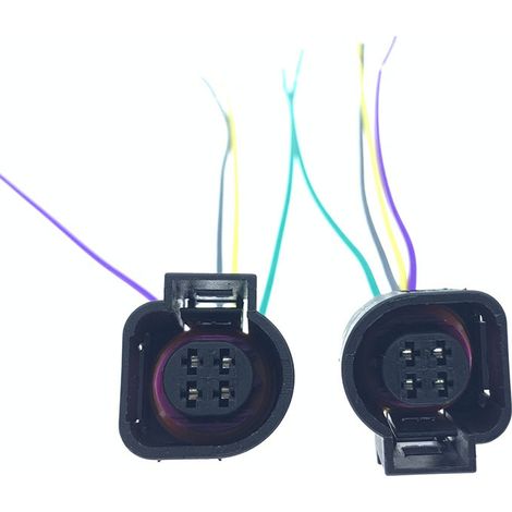 Water temperature sensor connector for Volkswagen Santana 3000, Passat B5, Audi A6 C5 -- JB1293-4P