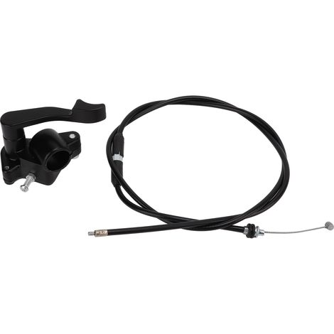 Poignée d'accélérateur 22mm/0.87in avec câble et commande au pouce pour quad 50cc 70cc 90cc 110cc 125cc 150cc 200cc 250cc, kit de guidon ATV, poignée de gaz en métal, remplacement universel, paire uni (1/5)