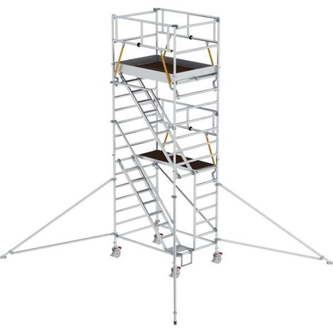 MUNK Rollgerüst SG mit Schrägaufstiegen 1,35x1,80m und Ausleger 6,47m AH
