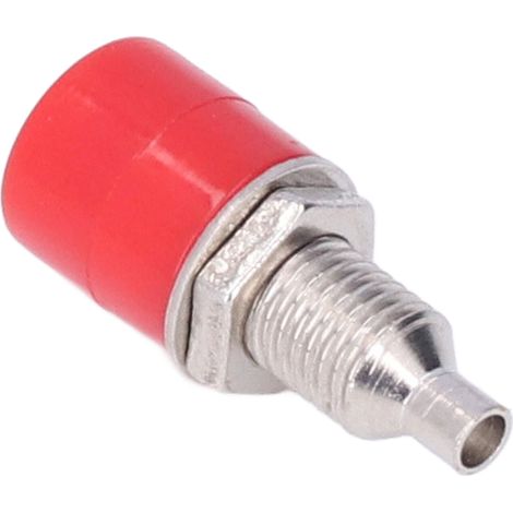 M6 4mm rote Bananenstecker, Packung mit 100 Stück, ausgezeichnete Übertragungseigenschaften, elektrisches Verbindungszubehör, Premium-Fertigung. (1/5)