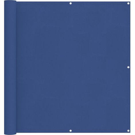 Paravent de balcon bleu, 110 x 400 cm, tissu Oxford (1/2)