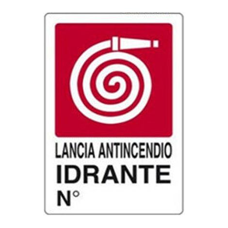 PUBBLICENTRO - CARTELLO LANCIA ANTINCENDIO 300X200mm IN PVC