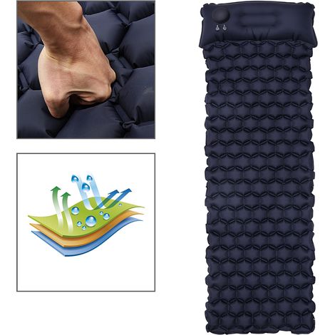 TolleTour Isomatte selbstaufblasend 8.5 cm mit Fußpumpe, ultraleichte Camping Schlafmatte für Outdoor und Reisen