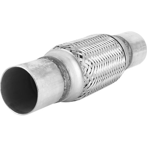 Soufflet de tuyau flexible d'échappement en acier inoxydable tressé, joint, 52 x 260 mm, installation soudée (1/5)