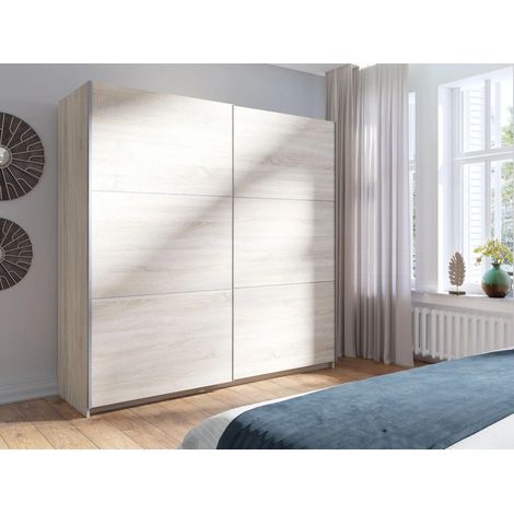 AX LIVING Sonoma Eiche 200 cm – Adelna mit Schiebetüren modern