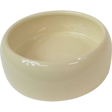 Comedero tipo cuenco porcelana blanco 1L Capacidad 1Kg KERBL VV5420