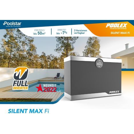 NEU Poolex Silent MAX 125 Wärmepumpe FI WIFI 12kW Poolheizung SilentMAX (1/5)