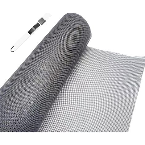 Rouleau Moustiquaire 250 x 120cm en Fibre de Verre, Filet Anti Insectes pour Fenêtre, Découpable, Indéchirable et Durable (1/5)