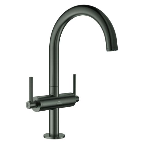 WT-Einlochbatterie Atrio 21145 DN15 L-Size Hebelgr. hard graphite geb. (1/3)