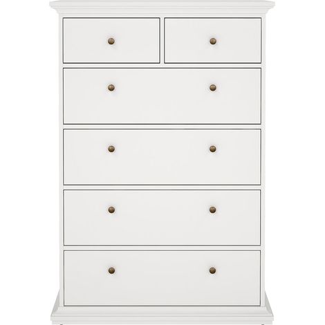 Venedig Kommode 6 Schubladen weiss. (1/5)