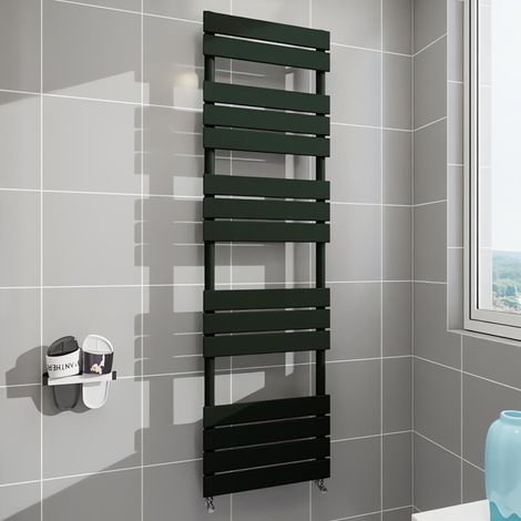 AICA Towel Rail Radiator Designer Central Heating Black 1600x450mm (1/5)