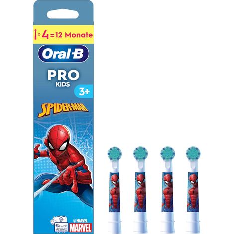 Oral-B Aufsteckbürsten Kids Spiderman 4er Aufsteckbürsten