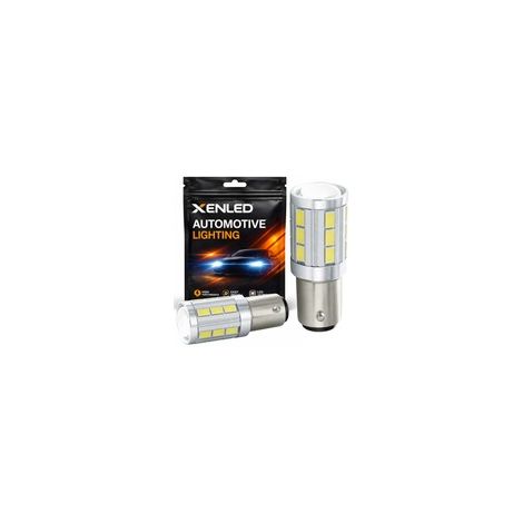 2x Ampoules 21 LED SG - PY21W - Blanc Pur 5000K 12V - Lampe de signalisation voiture (1/4)