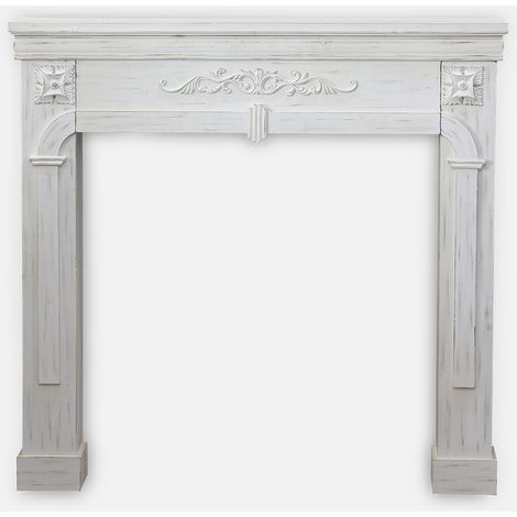 Cornice per caminetto effetto legno (1/5)