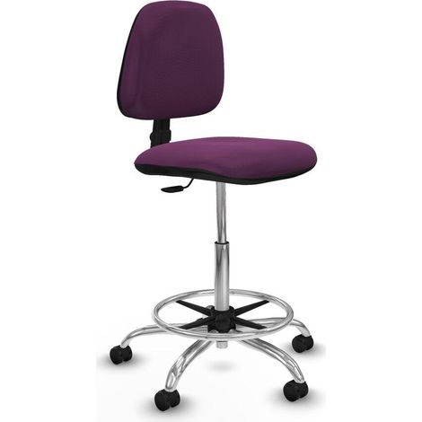 piqueras-y-crespo Taburete Isso violeta cómodo para oficina (1/3)