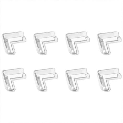 Lot de 8 pièces transparent Anti Collision Angle PVC tampon Child Safety Corner (1/5)