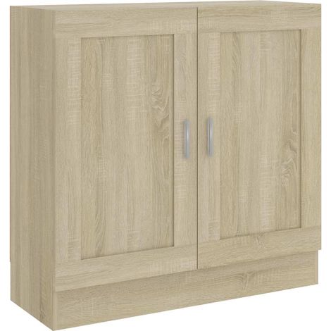 vidaXL Armario libros madera contrachapada color roble 82,5x30,5x80 cm (1/2)