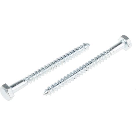Vis tire-fond, 6mm x 70mm, en Acier, en Acier trempé ( Prix pour Sachet de 50 )