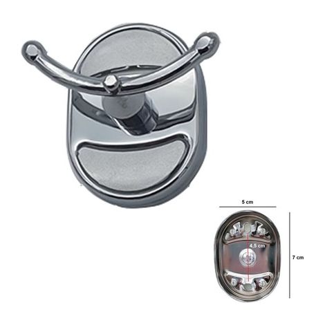 DGO-027 WANDMONTIERTER HANDTUCHHAKEN AUS CHROM FÜR BADEZIMMER