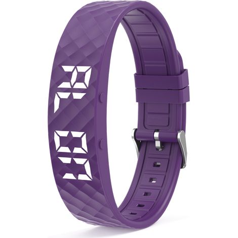 Réveil Vibrant en Silicone avec minuteur Silencieux avec jusqu'à 8 alarmes personnelles pour malentendants, sourds, dormeurs Lourds (1/5)