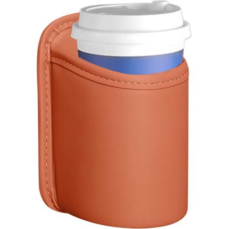 Portabevande per auto Portabicchieri per auto Borsa portaoggetti leggera e flessibile per sedile auto per snack, carte, chiavi e bevande, confezione da 2 (rosa) (1/5)