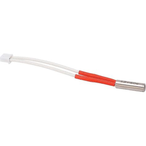 Cartouche Chauffante 40W 100K Thermistance pour Imprimante 3D, Lot de 5 Tiges de Chauffe Extrudeuse Hotend, 12V DC avec Câble 80mm, Remplacement Amélioré, Compatible Buse (1/5)