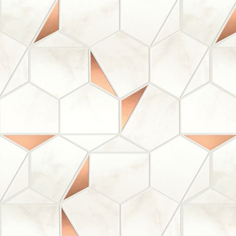Mosaïque effet Marbre Blanc Calacatta Celeste Hexa 29x25,1x0,85 cm Brillant Faventa - Mur intérieur (vendu par carton de 0,4367 m²) - RO'MA CARRELAGE