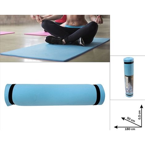 Tappeto Fitness Yoga Tempo Libero Palestra a Casa 180 x 50 cm