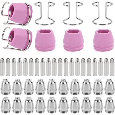 Parkside SG-55 AG-60 WSD-60 Lot de 50 accessoires pour coupe-plasma, buse de découpe plasma, buse et électrode (1/4)