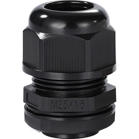 Lot de 5 Presse-étoupes M25 étanche IP68 Connecteurs Glandes de Câble Étanches en Nylon avec écrou de Blocage et Rondelle pour Câble de 12mm à 18mm (1/5)