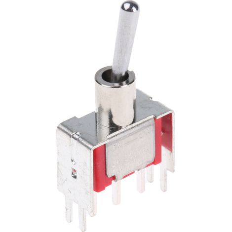 Interrupteur à levier RS PRO, Verrouillable, 1RT, 5 A @ 250 V c.a. ( Prix pour 1 ) (1/2)