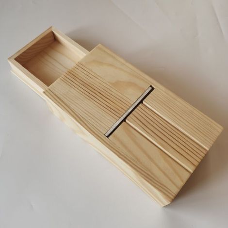 ALLIANDIS1 PC Savon Rabot Cutter Tiroir Boîte En Bois Savon Biseau Rabot Savon Parage Outil De Rasage Pour Noël Savons Et Bougies Faits À La Main Coupe Artisanat Fabrication De Pain De Savon