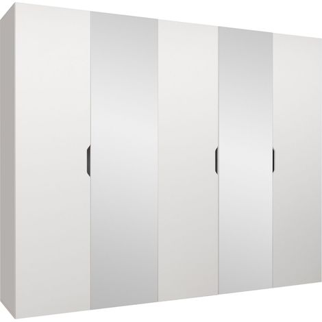 Armoire Hartford 516, Blanc, 202x250x50cm, Portes d'armoire: Avec des charnières, Nombre d'étagères: 0 (1/4)