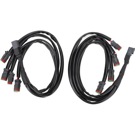 Adattatore per cablaggio DT, connettore ad alta potenza resistente al calore per barra luminosa a LED 4 in 1, 2 pezzi. (1/4)