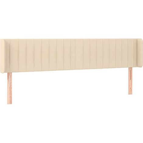 Maison Exclusive - Cabecero de tela color crema 183x16x78/88 cm (1/5)