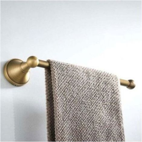 Anneau Porte Serviettes - Laiton Finition Bronze Brossé - Fixation Murale Vis Cachées - Salle De Bain Cuisine Hotel - 1 Pièce (1/4)