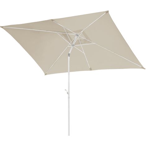 Svita – Parasol rectangulaire 3x2m inclinable 30° – Protection solaire polyester 180 g/m² – Structure acier avec manivelle – Pour balcon et terrasse