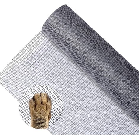 Fliegengitter Meterware 120x250cm Grau, Fiberglas Insektenschutz Gaze, zuschneidbar (1/5)