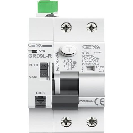 Disjoncteur GRD9L-R Allumage automatique des appareils - Télérupteur de l'appareil 4p 63a 3 0mA RCD 6KA, Size : DC12V (1/4)