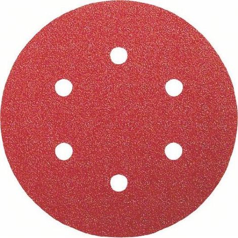 BOSCH - 2609256A35 FOGLI ABRASIVI 6PZ D.150 GRANA 2x60 2x120 2x240 6 FORI (1/3)