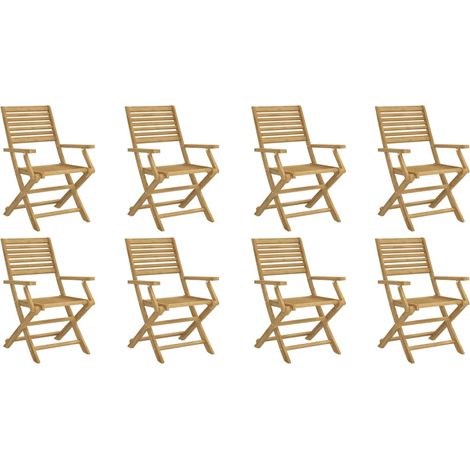Maison Exclusive - Gartenstühle 8 Stk. Klappbar 54,5x61,5x86,5cm