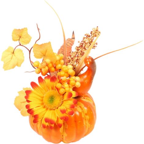 Citrouille Artificielle - Décoration de Table Automnale - Pour Halloween et Thanksgiving - 15 cm - Résine et Plastique - Lot de 1 (1/5)
